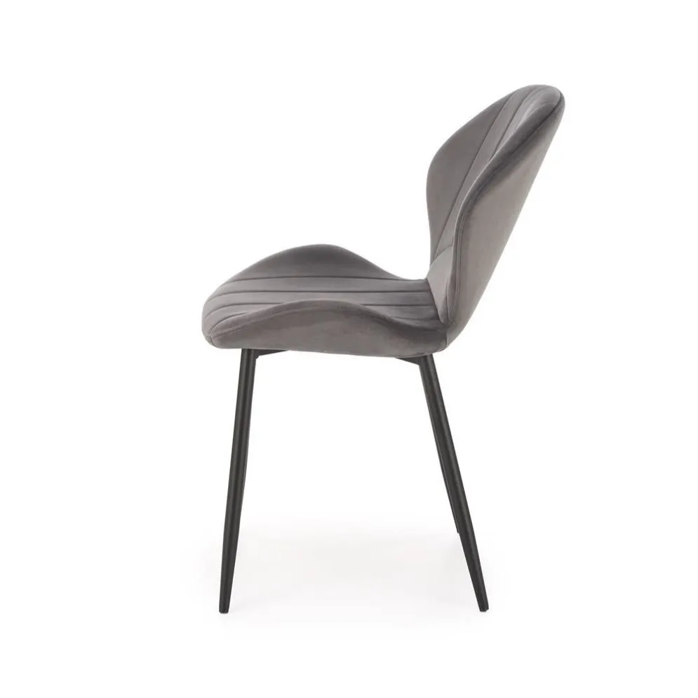 Krzesło tapicerowane K538 VELVET szare do jadalni I sklep meblowy MIRAT. styl GLAMOUR, LOFT