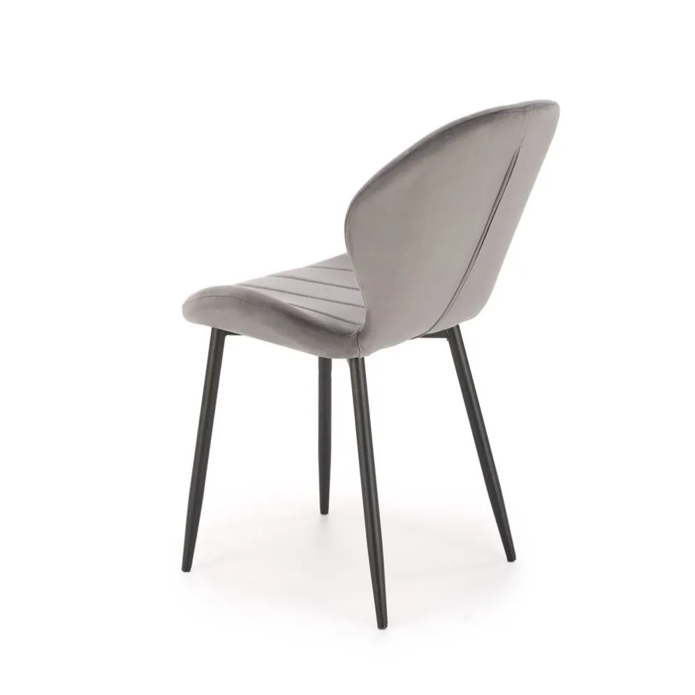 Krzesło tapicerowane K538 VELVET szare do jadalni I sklep meblowy MIRAT. styl GLAMOUR, LOFT