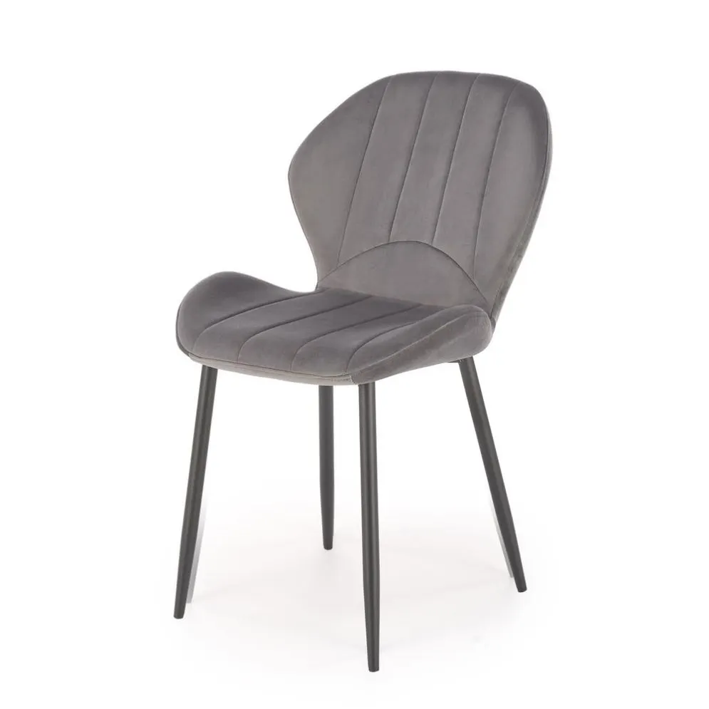 Krzesło tapicerowane K538 VELVET szare do jadalni I sklep meblowy MIRAT. styl GLAMOUR, LOFT