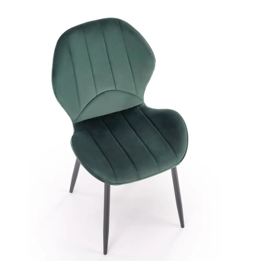 Krzesło tapicerowane K538 VELVET zielone glamour I sklep meblowy MIRAT. styl GLAMOUR, LOFT