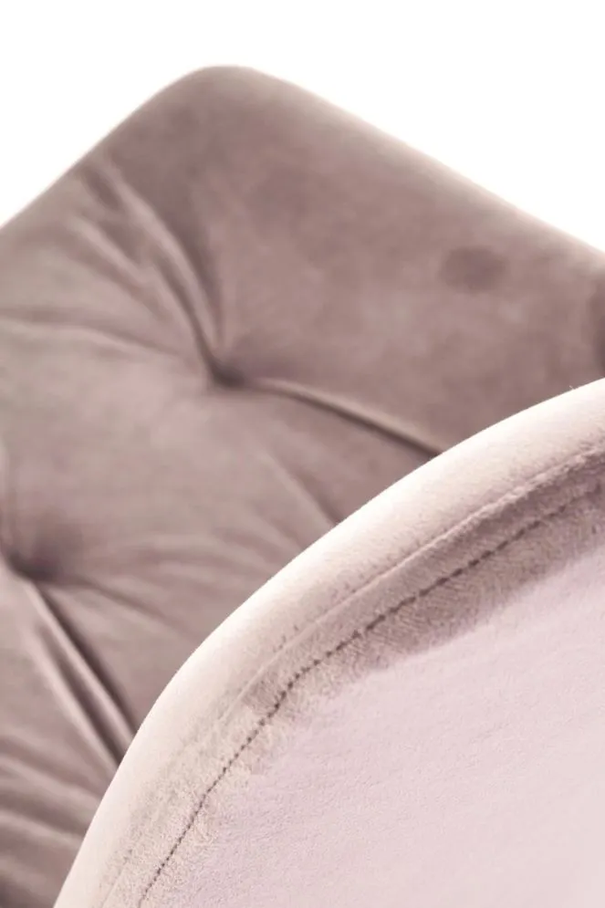 Krzesło tapicerowane K519 beżowe obracane pikowane I sklep meblowy MIRAT. styl GLAMOUR