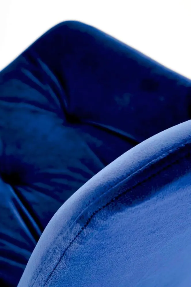 Krzesło tapicerowane K519 VELVET granatowe obracane welurowe I sklep meblowy MIRAT. styl GLAMOUR