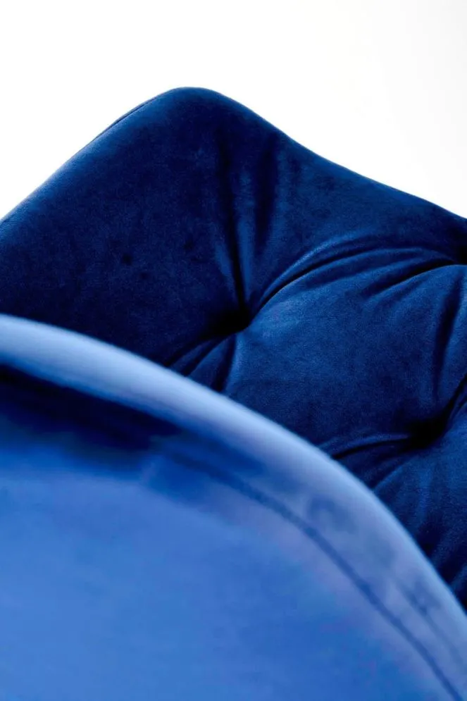 Krzesło tapicerowane K519 VELVET granatowe obracane welurowe I sklep meblowy MIRAT. styl GLAMOUR
