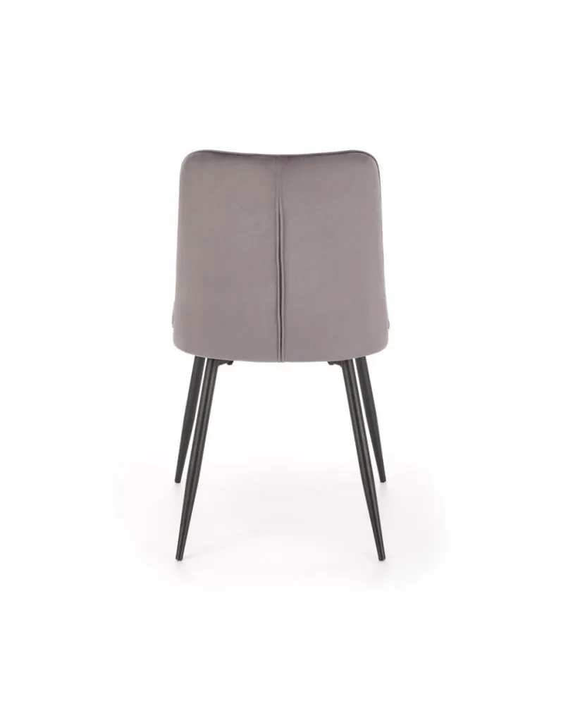 Krzesło tapicerowane K539 VELVET szare w stylu loftowym I sklep meblowy MIRAT.