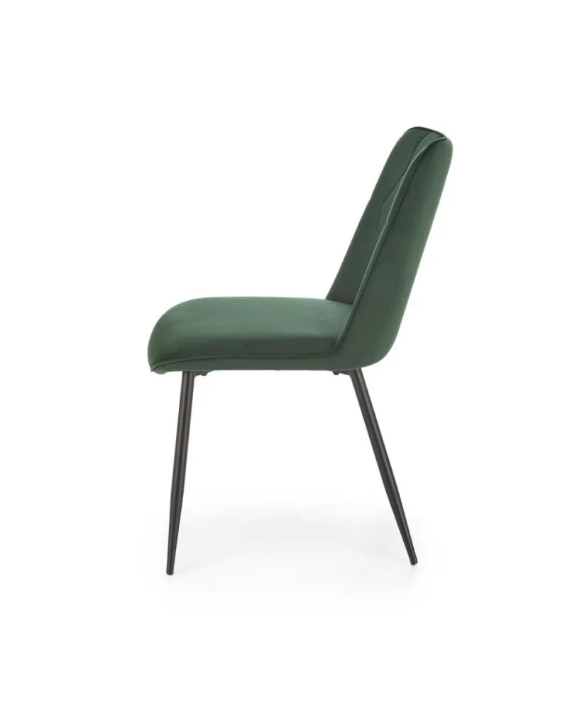 Krzesło tapicerowane K539 VELVET ciemnozielone do jadalni I sklep meblowy MIRAT.