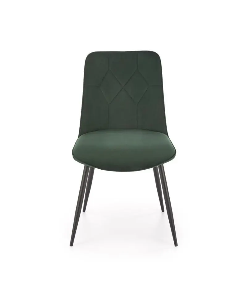 Krzesło tapicerowane K539 VELVET ciemnozielone do jadalni I sklep meblowy MIRAT.