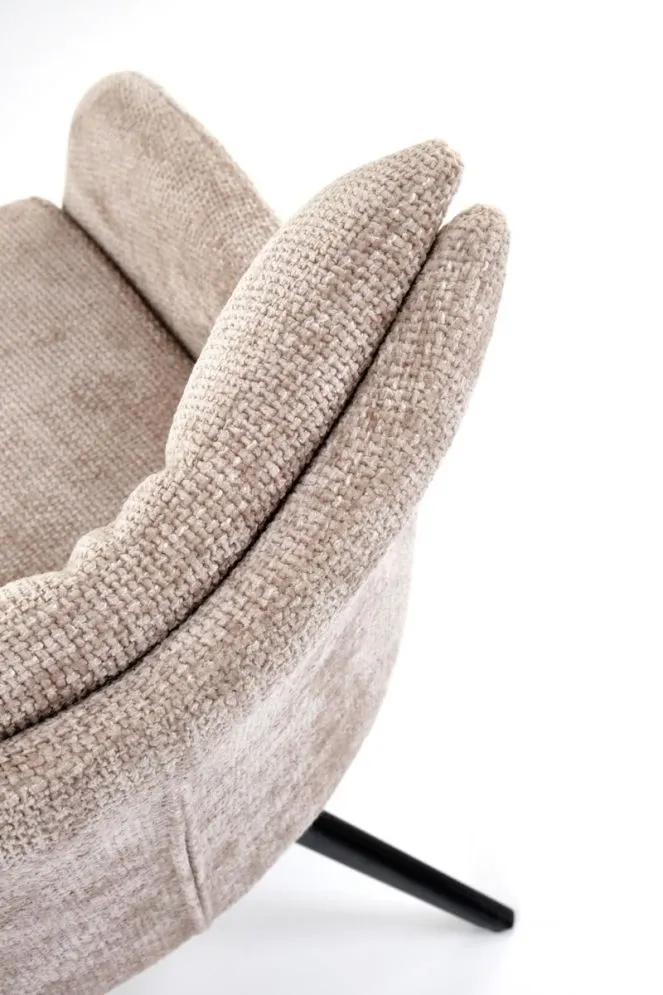 Krzesło tapicerowane K540 beżowe obracane z podłokietnikami I sklep meblowy MIRAT. styl LOFT