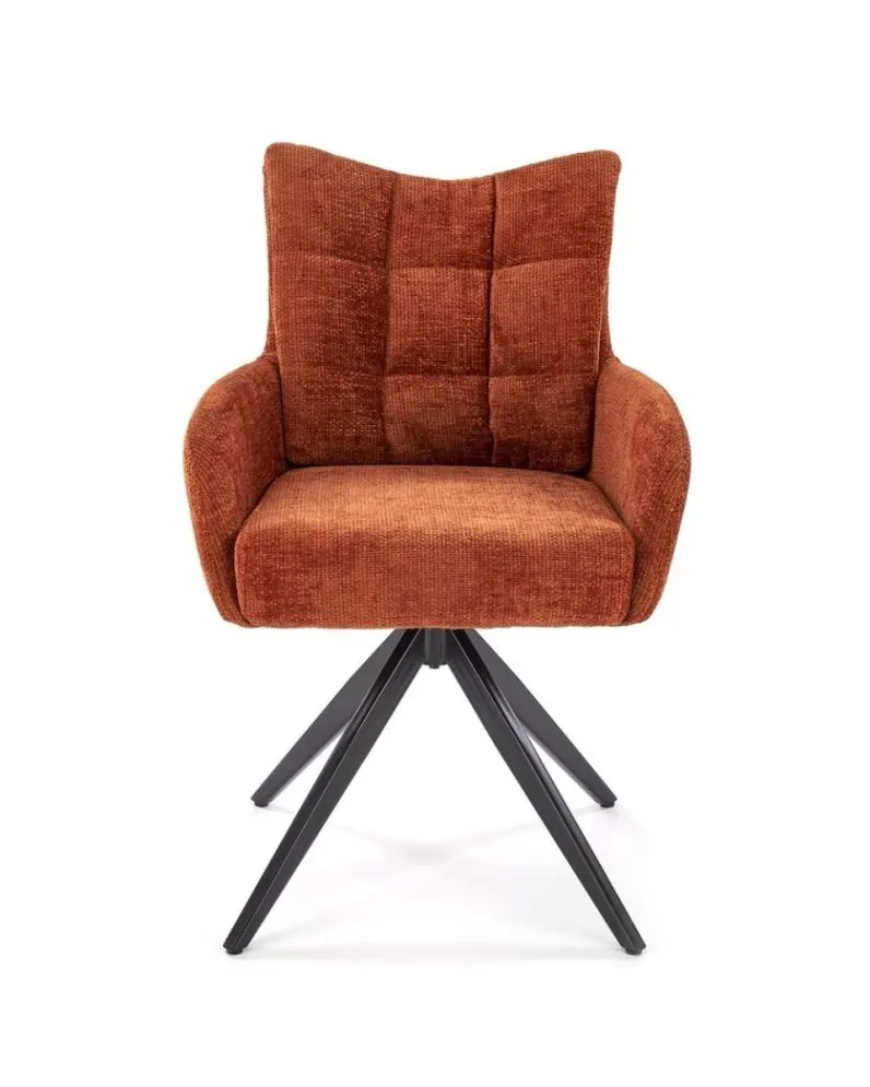 Krzesło tapicerowane K540 cynamonowe obracane 360° I sklep meblowy MIRAT. styl LOFT