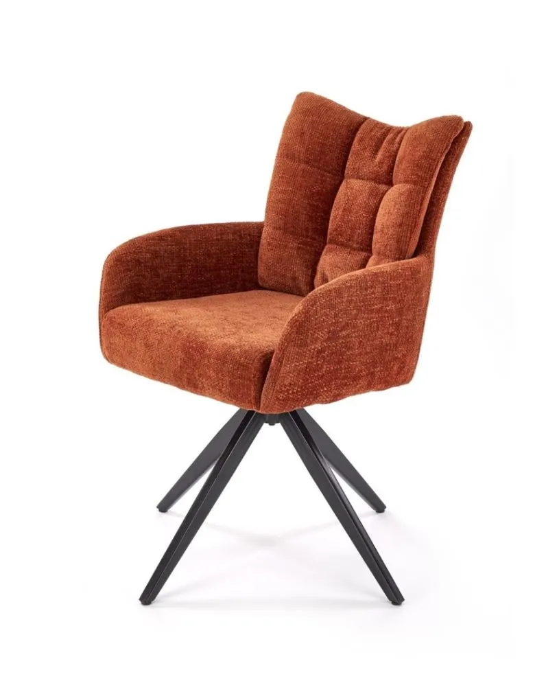 Krzesło tapicerowane K540 cynamonowe obracane 360° I sklep meblowy MIRAT. styl LOFT