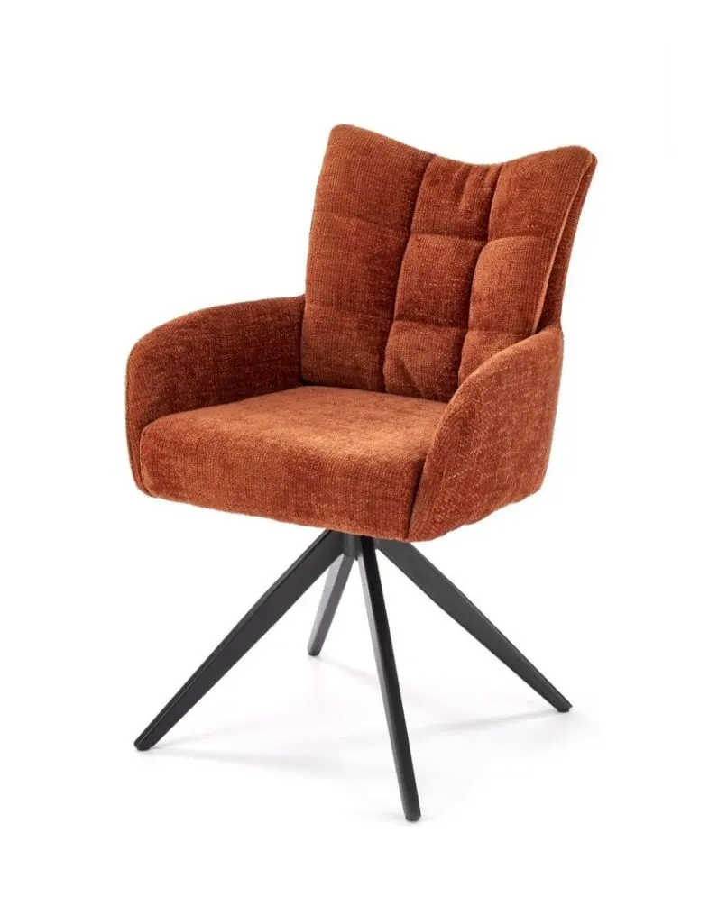 Krzesło tapicerowane K540 cynamonowe obracane 360° I sklep meblowy MIRAT. styl LOFT