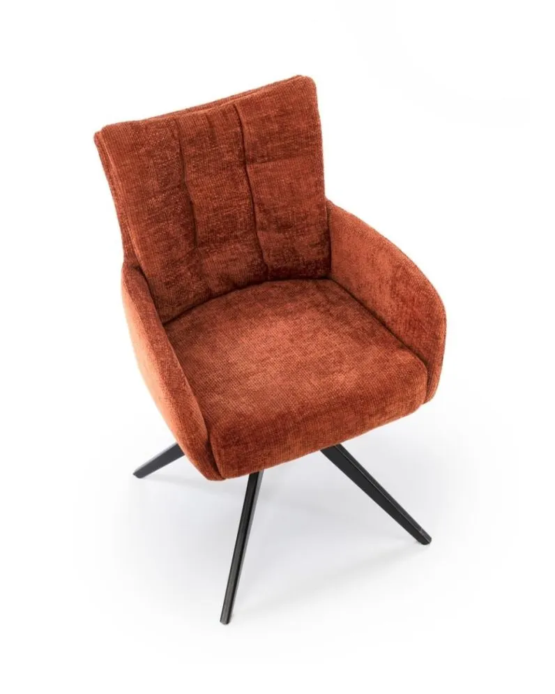 Krzesło tapicerowane K540 cynamonowe obracane 360° I sklep meblowy MIRAT. styl LOFT