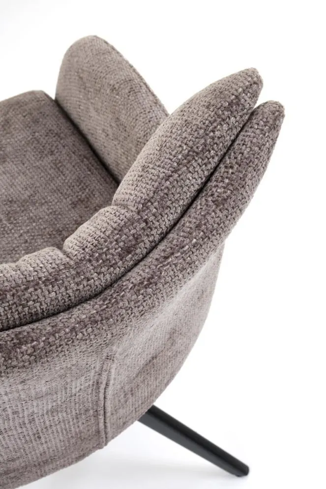 Krzesło tapicerowane K540 szare obracane z podłokietnikami I sklep meblowy MIRAT. styl LOFT