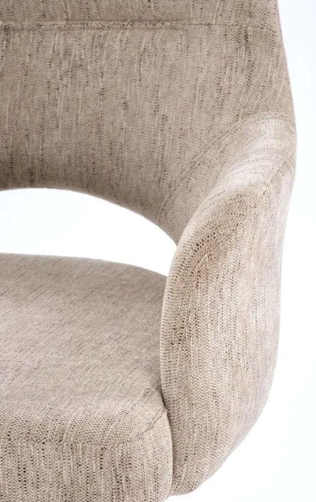 Krzesło tapicerowane K542 beżowe obracane z podłokietnikami I sklep meblowy MIRAT. styl LOFT