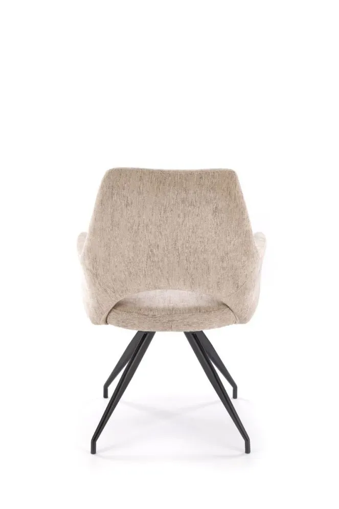 Krzesło tapicerowane K542 beżowe obracane z podłokietnikami I sklep meblowy MIRAT. styl LOFT