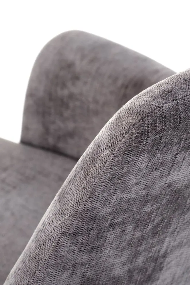 Krzesło tapicerowane K542 szare obracane z podłokietnikami I sklep meblowy MIRAT.