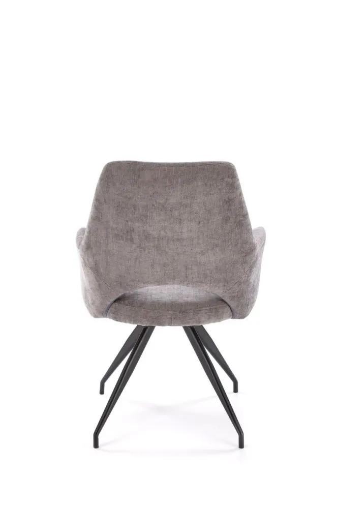 Krzesło tapicerowane K542 szare obracane z podłokietnikami I sklep meblowy MIRAT.