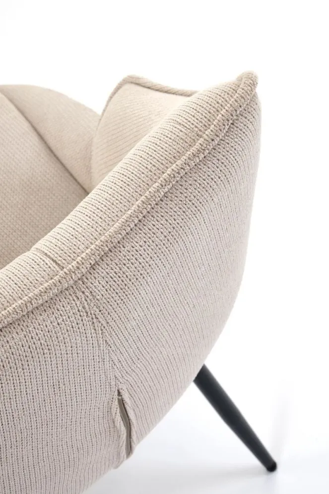 Krzesło tapicerowane K543 beżowe na metalowych nogach I sklep meblowy MIRAT. styl LOFT