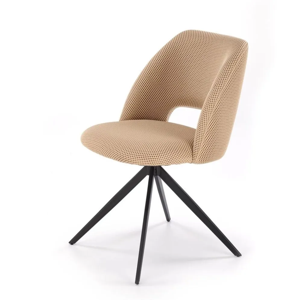 Krzesło tapicerowane K546 beżowe obracane 180° I sklep meblowy MIRAT. styl LOFT