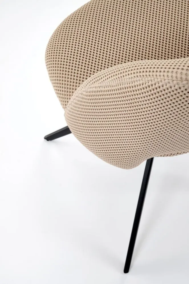 Krzesło tapicerowane K546 beżowe obracane 180° I sklep meblowy MIRAT. styl LOFT