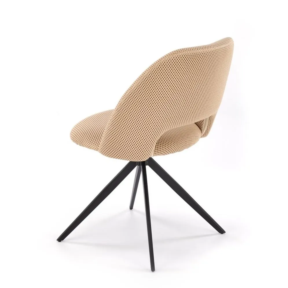 Krzesło tapicerowane K546 beżowe obracane 180° I sklep meblowy MIRAT. styl LOFT