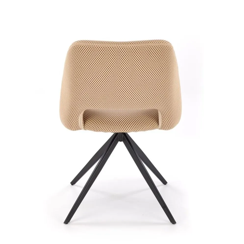 Krzesło tapicerowane K546 beżowe obracane 180° I sklep meblowy MIRAT. styl LOFT