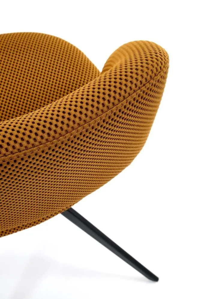 Krzesło tapicerowane K546 musztardowe obracane do jadalni I sklep meblowy MIRAT. styl LOFT