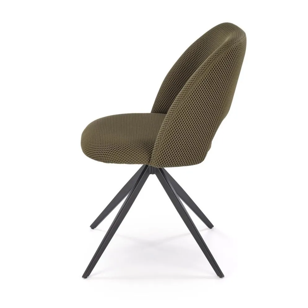 Krzesło tapicerowane K546 oliwkowe obracane do salonu I sklep meblowy MIRAT. styl LOFT