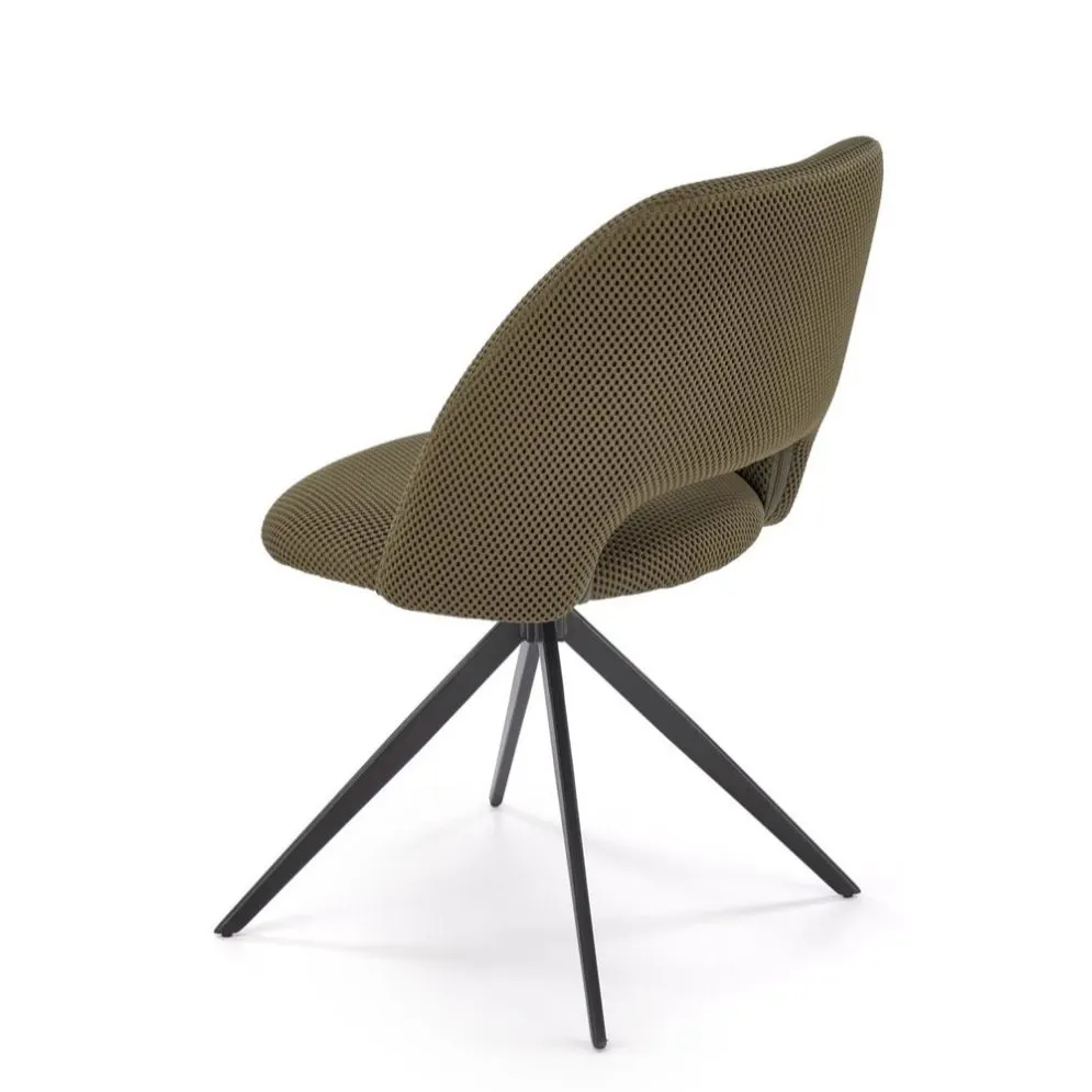 Krzesło tapicerowane K546 oliwkowe obracane do salonu I sklep meblowy MIRAT. styl LOFT