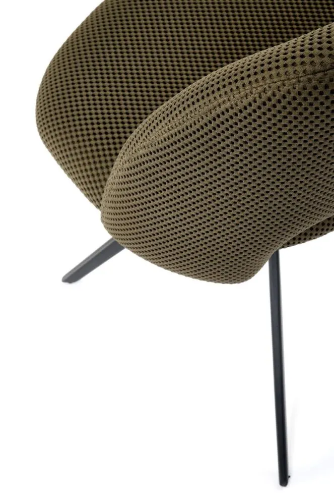 Krzesło tapicerowane K546 oliwkowe obracane do salonu I sklep meblowy MIRAT. styl LOFT