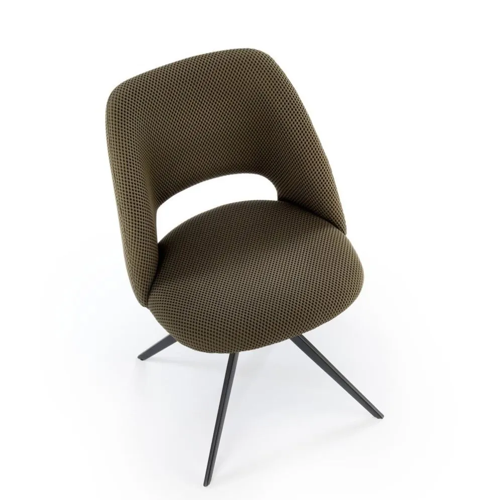 Krzesło tapicerowane K546 oliwkowe obracane do salonu I sklep meblowy MIRAT. styl LOFT