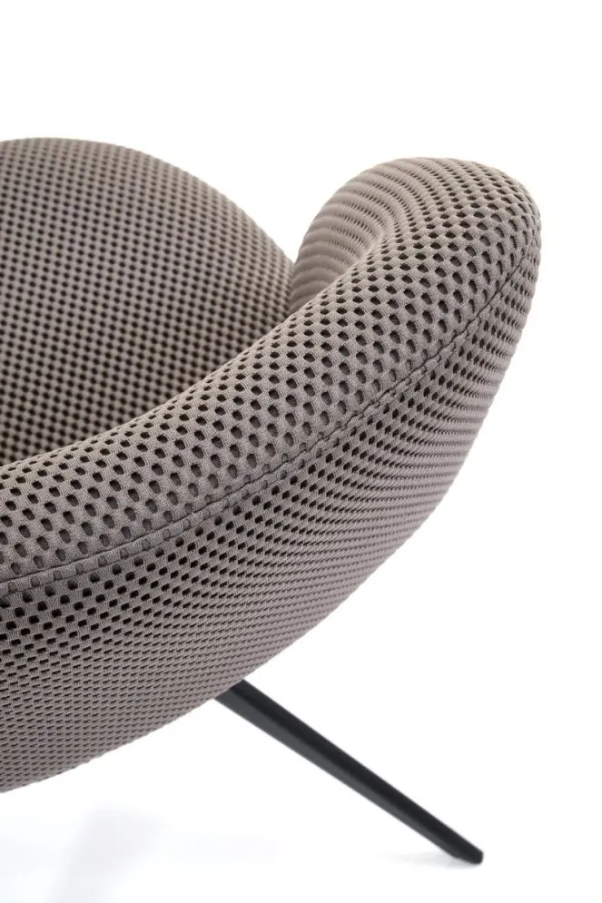 Krzesło K546 szare obracane na metalowych nogach I sklep meblowy MIRAT.