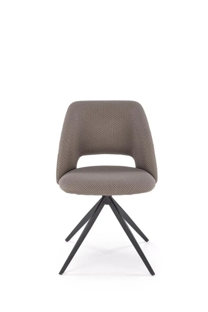 Krzesło K546 szare obracane na metalowych nogach I sklep meblowy MIRAT.