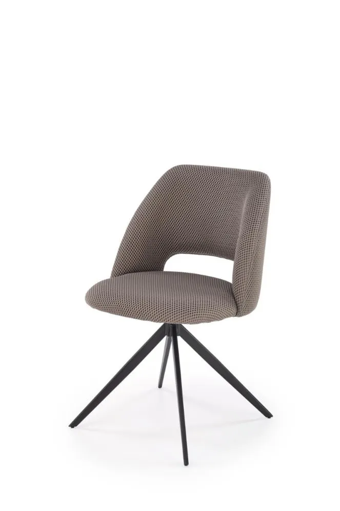 Krzesło K546 szare obracane na metalowych nogach I sklep meblowy MIRAT.