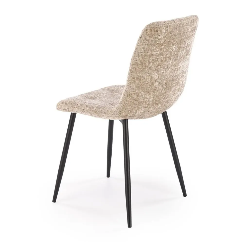 Krzesło tapicerowane K547 beżowe pikowane I sklep meblowy MIRAT. styl LOFT