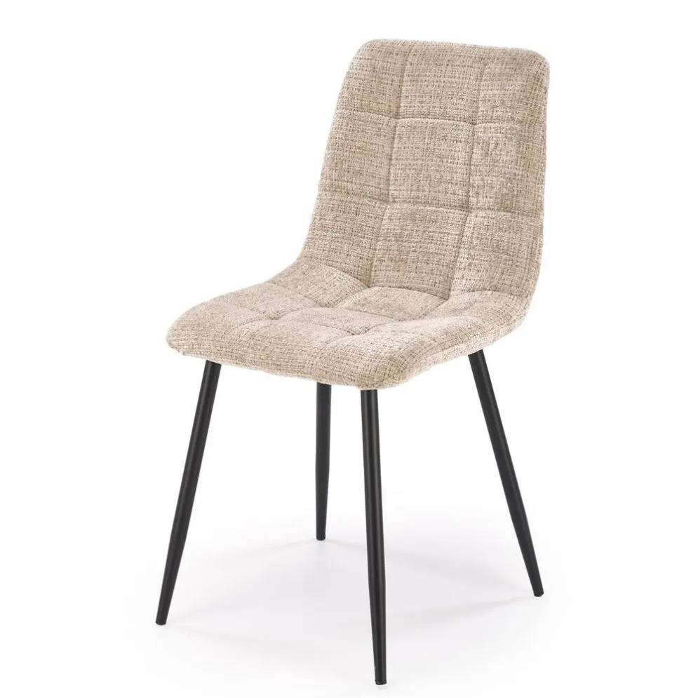 Krzesło tapicerowane K547 beżowe pikowane I sklep meblowy MIRAT. styl LOFT