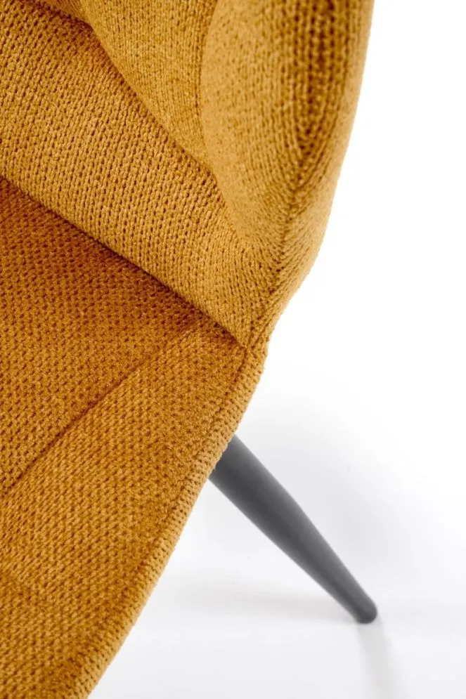 Krzesło tapicerowane K548 musztardowe do jadalni I sklep meblowy MIRAT. styl LOFT