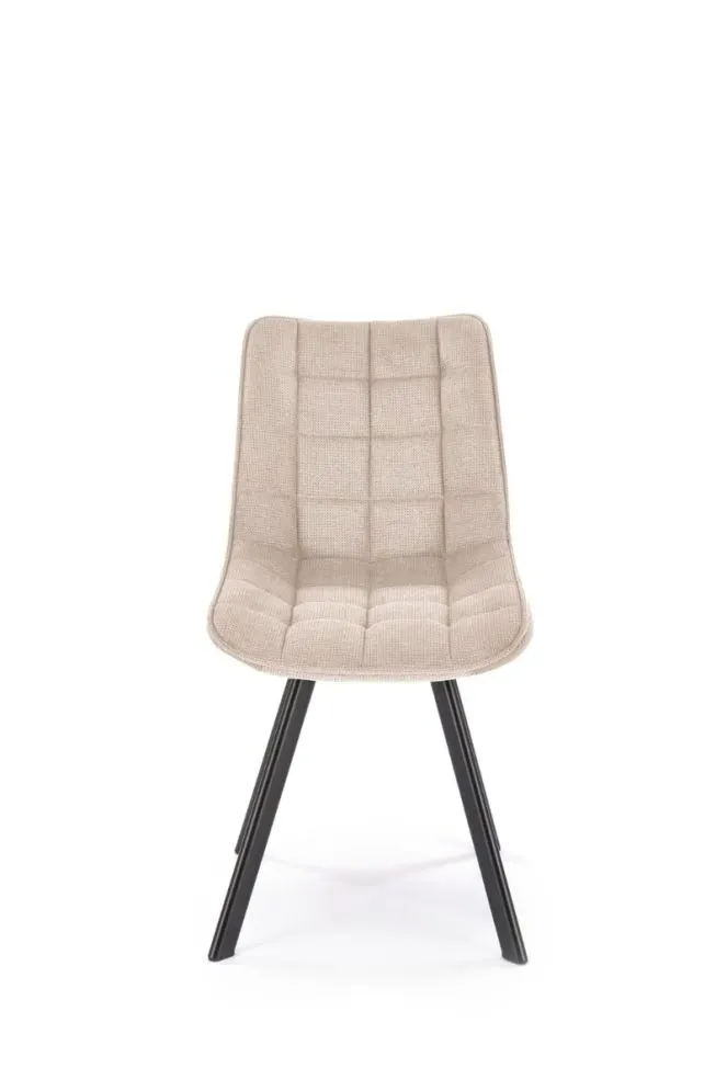 Krzesło tapicerowane K549 beżowe na metalowych nogach I sklep meblowy MIRAT. styl LOFT