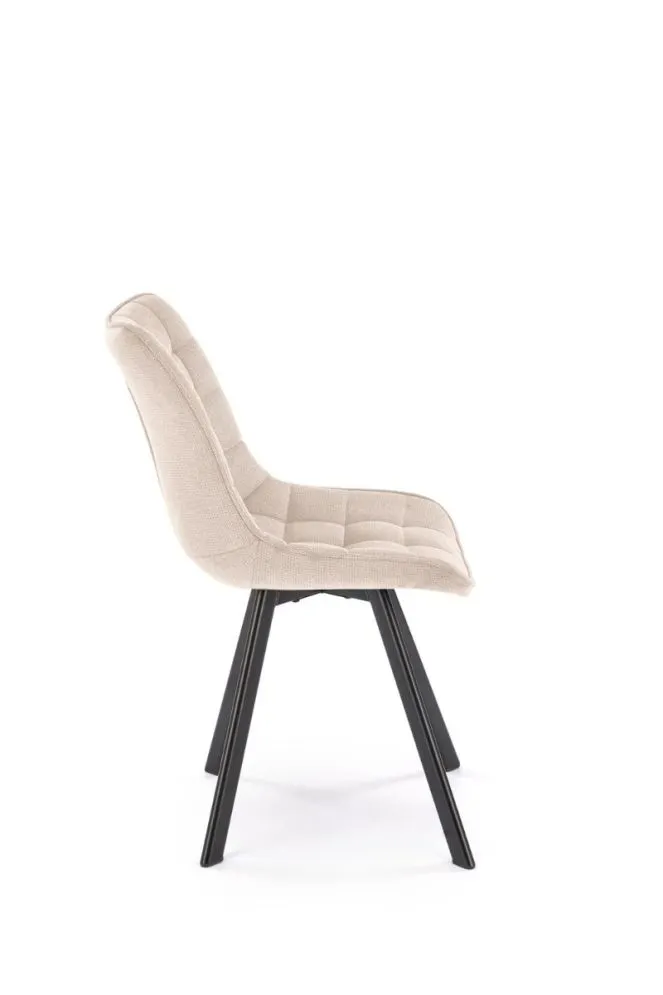 Krzesło tapicerowane K549 beżowe na metalowych nogach I sklep meblowy MIRAT. styl LOFT