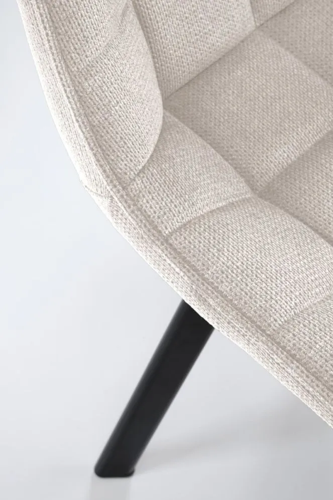 Krzesło tapicerowane K549 beżowe na metalowych nogach I sklep meblowy MIRAT. styl LOFT