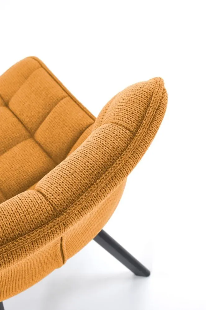 Krzesło tapicerowane K549 musztardowe pikowane I sklep meblowy MIRAT. styl LOFT