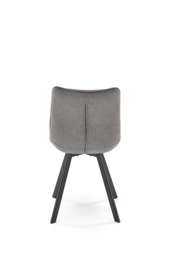 Krzesło tapicerowane K549 szare na metalowej podstawie I sklep meblowy MIRAT. styl LOFT