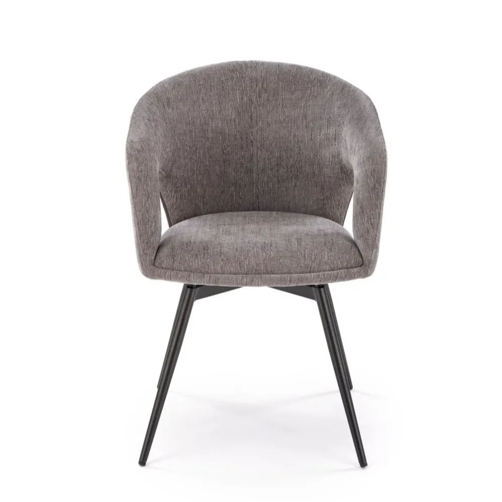 Krzesło tapicerowane K550 szare/czarne obracane w stylu loftowym I sklep meblowy MIRAT.