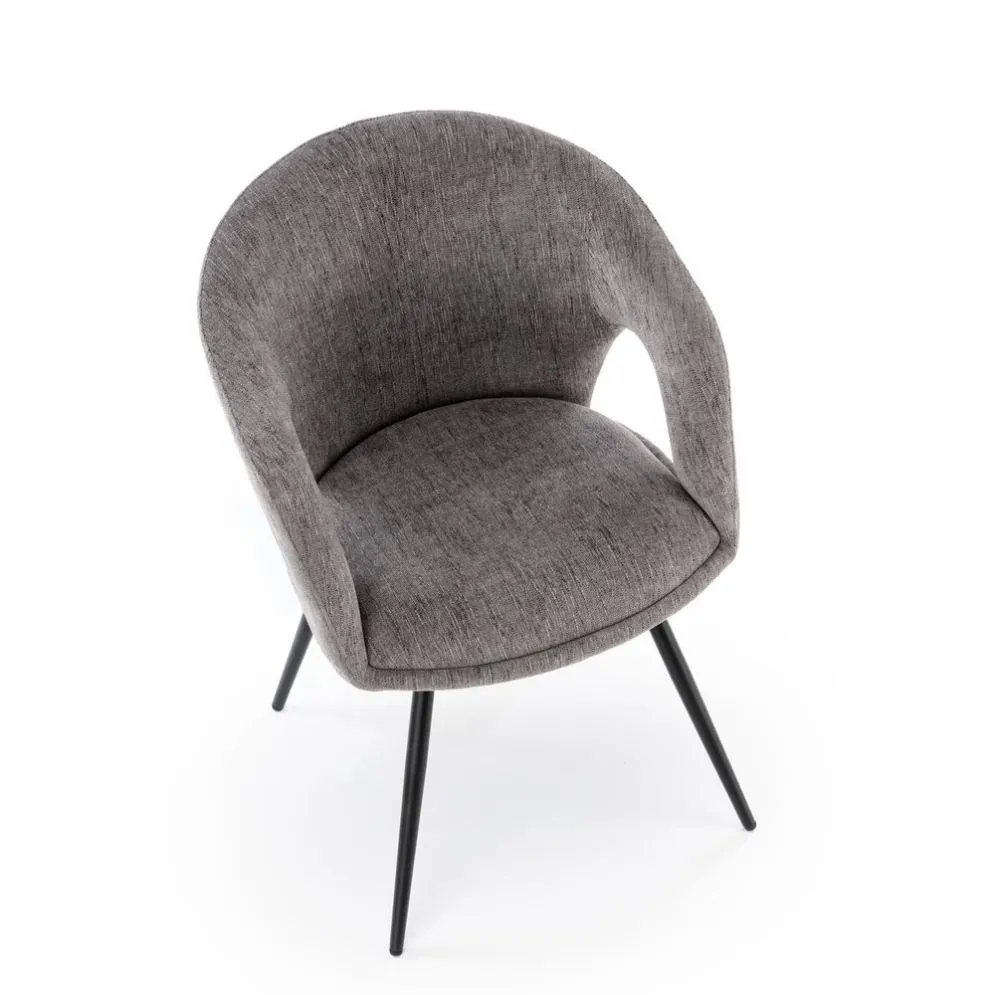 Krzesło tapicerowane K550 szare/czarne obracane w stylu loftowym I sklep meblowy MIRAT.