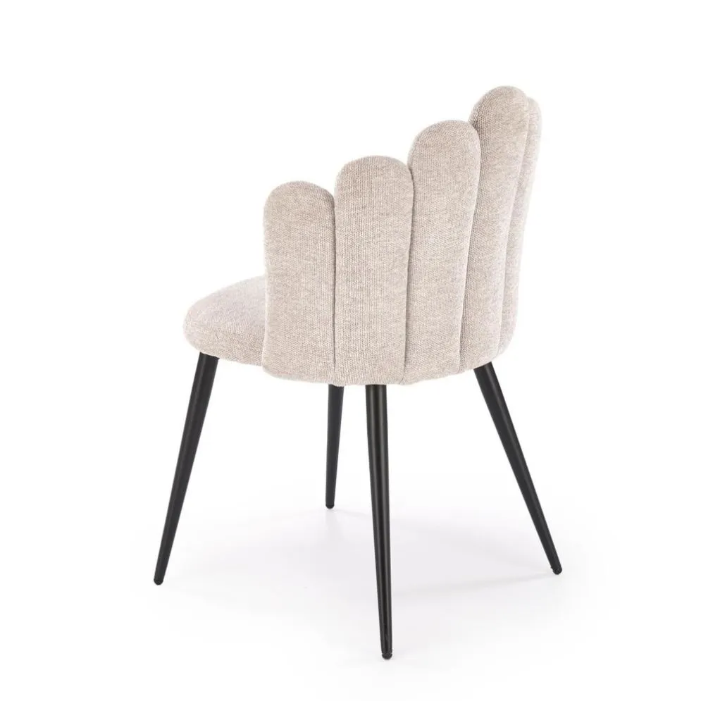 Krzesło tapicerowane K552 beżowe glamour I sklep meblowy MIRAT. styl GLAMOUR