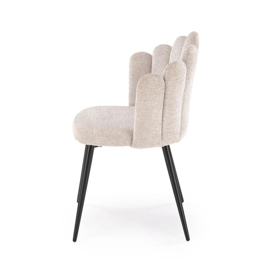 Krzesło tapicerowane K552 beżowe glamour I sklep meblowy MIRAT. styl GLAMOUR