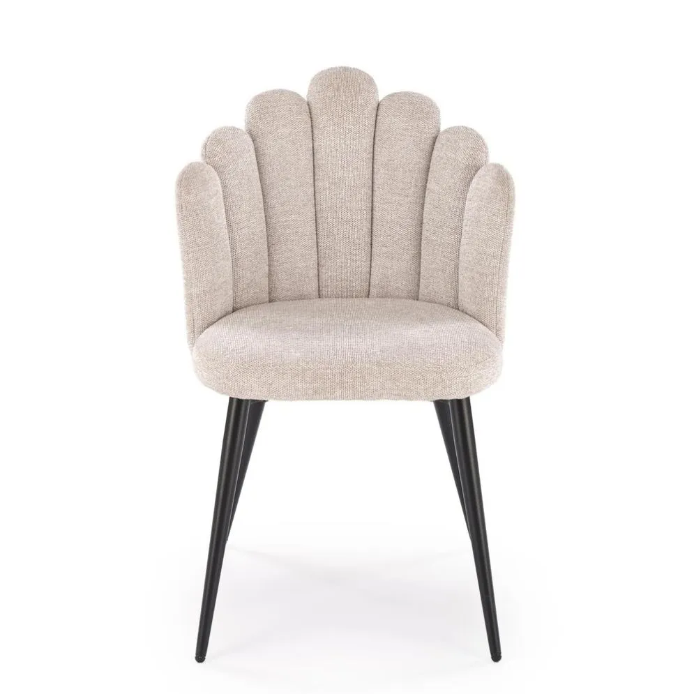 Krzesło tapicerowane K552 beżowe glamour I sklep meblowy MIRAT. styl GLAMOUR