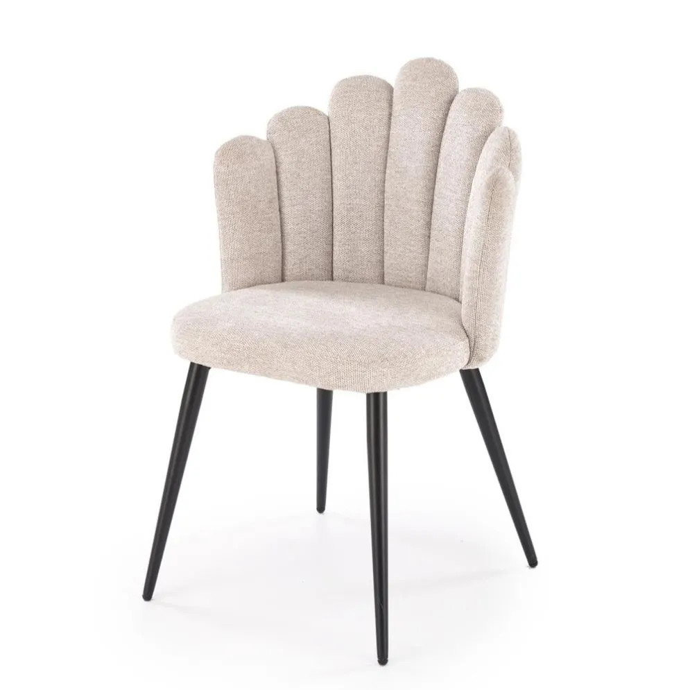 Krzesło tapicerowane K552 beżowe glamour I sklep meblowy MIRAT. styl GLAMOUR