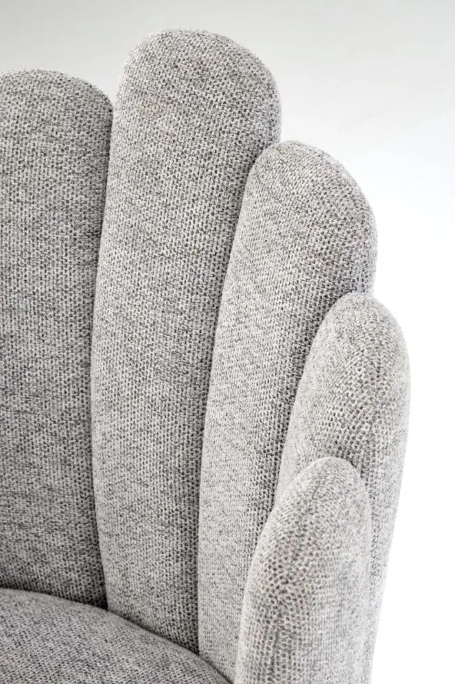 Krzesło tapicerowane K552 szare muszelka I sklep meblowy MIRAT. styl GLAMOUR