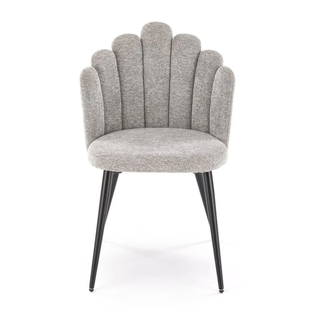 Krzesło tapicerowane K552 szare muszelka I sklep meblowy MIRAT. styl GLAMOUR