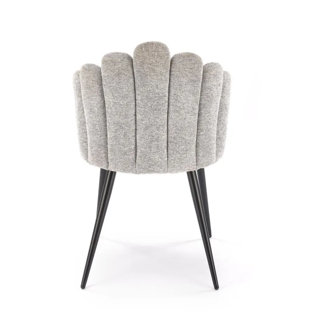 Krzesło tapicerowane K552 szare muszelka I sklep meblowy MIRAT. styl GLAMOUR